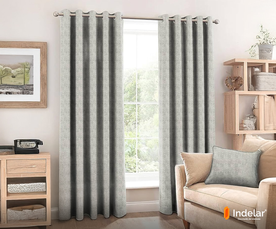 Cortinas de Barra y Ojales de Acero - Indelar Decoraciones
