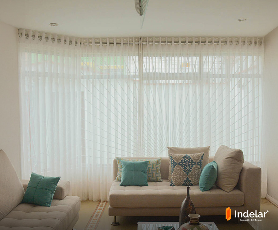 Cortinas de Barra y Ojales de Acero - Indelar Decoraciones