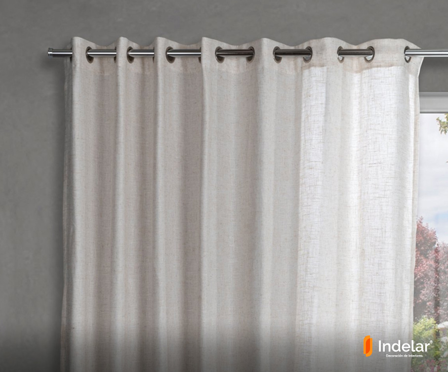 Cortinas de Barra y Ojales de Acero - Indelar Decoraciones